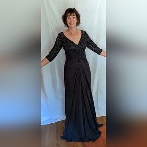 Mother of the Bride/Groom - Alyce Paris Evening Gown 27234 - Graphite, size 6